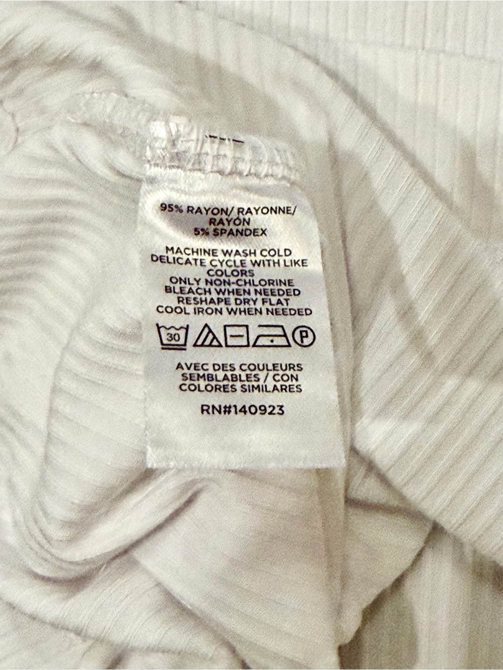 LOFT White Stretch Ribbed Polo - Picture 4 of 4